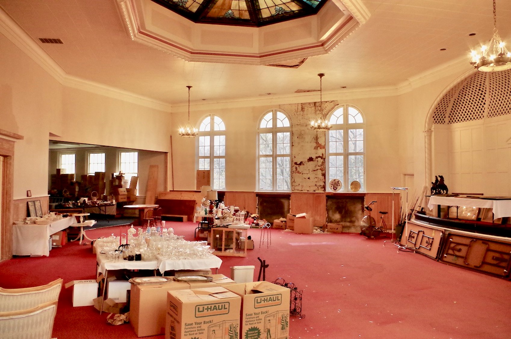 Inside the Christian Science building