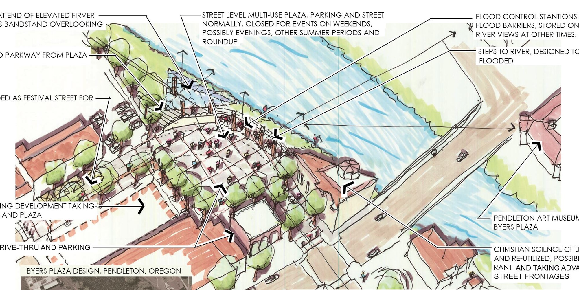 Riverfront Plaza Proposal 1