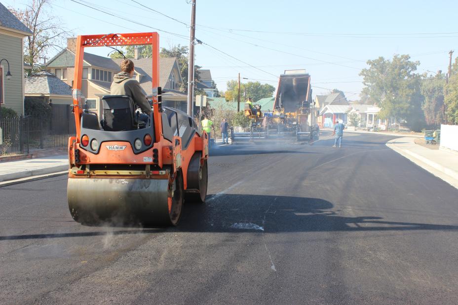 Paving on Byers Avenue