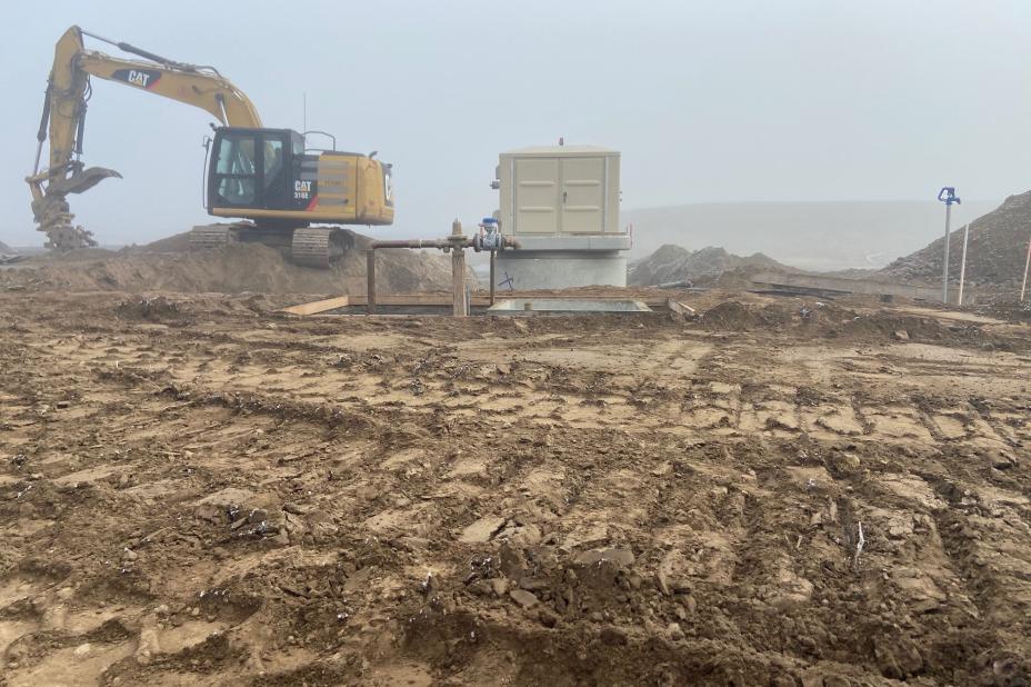 Photo of Lift Station 3 installation