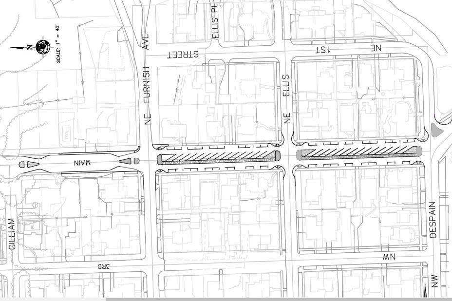 2004 design map of North Main Street