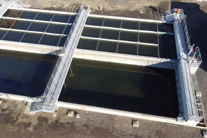 Catwalk and footing installation