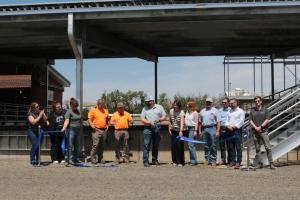 Solar Canopy Ribbon Cutting June 11