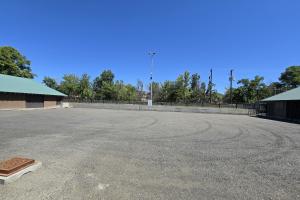Flat surface ready for new rink installation July 2025